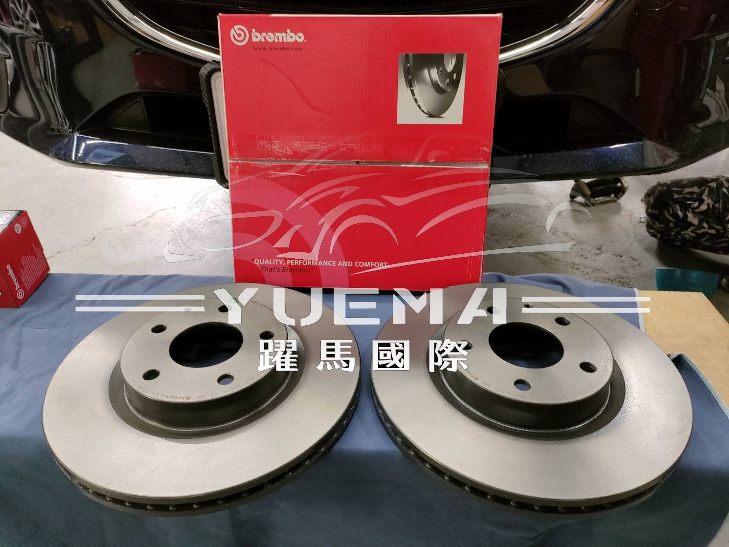 Brembo對應原廠碟盤大小煞車盤